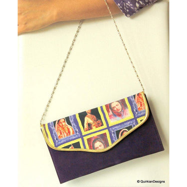 Violet Clutch Purse, Wedding Clutch, Party Clutch